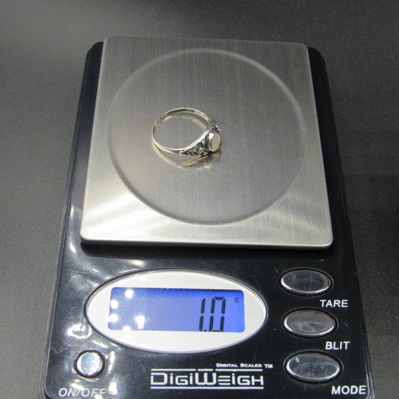 Size 6.25 Sterling Silver Braided White Shell Band - Picture 8 of 8